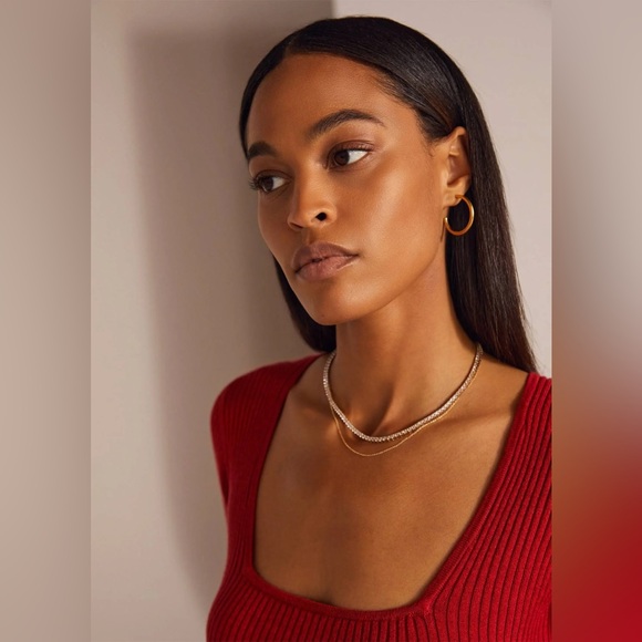 NWOT Favorite Daughter ‘The Crush Cutout Dress’ In Cherry Red Size Medium - Picture 5 of 14